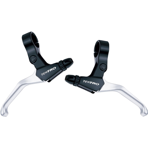 Тормозные ручки Tektro ML520, для ободных тормозов, алюминиевые, под 2-пальца, пара, 6-200220