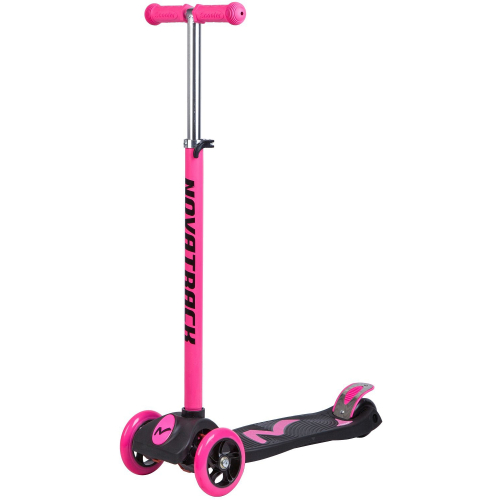 Самокат-кикборд Novatrack Rainbow Start (2018), розовый
