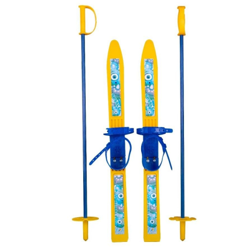 Лыжный комплект детский NovaSport Bubble с палками в сетке (66/75)