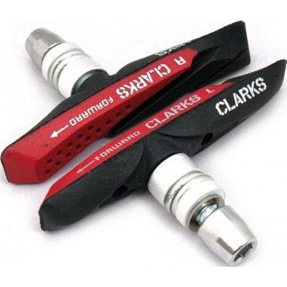 Тормозные колодки Clarks CPS-958, V-Brake, всепогодные, 72 мм, с крепежом, 3-335, черный