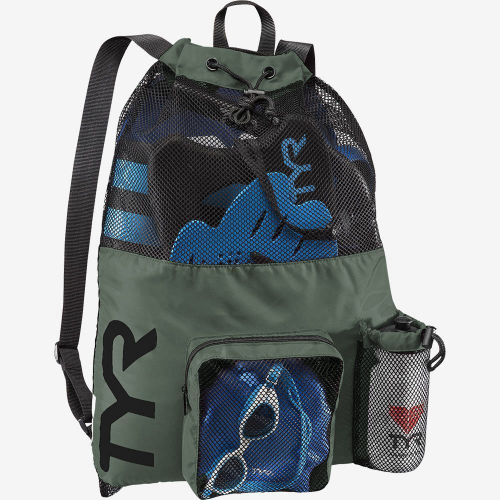 Рюкзак для аксессуаров TYR Big Mesh Mummy Backpack, зеленый