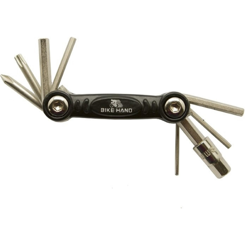 Мультитул велосипедный Bikehand YC-286B, 2/2.5/3/4/5/6/8 мм, +/- отвертки, T25, 6-14287