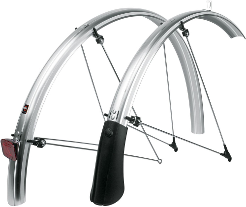 Крылья SKS Bluemels, Reflective 45мм, 28", серебр., Trekking, светоотражающие