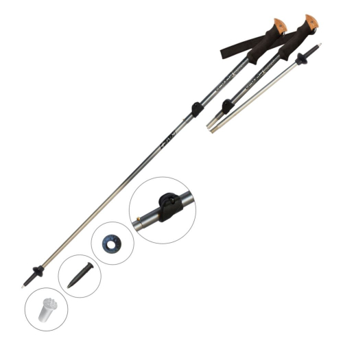 Палки для скандинавской ходьбы KV+ Furka Walking телескопические, 4 секции 130cm