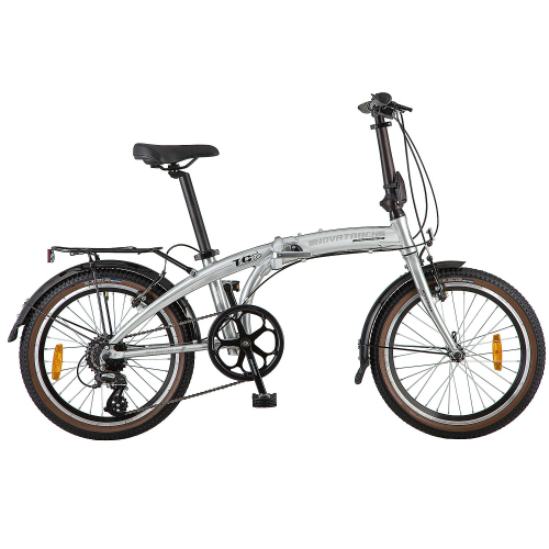 Велосипед Novatrack складной TG-20 20" (2018), рама 12.5", серебристый