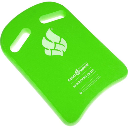 Доска для плавания Mad Wave Kickboard Cross, зеленый