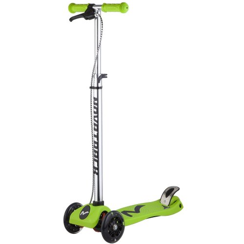 Самокат-кикборд Novatrack Rainbow Start Brake (2018), зеленый