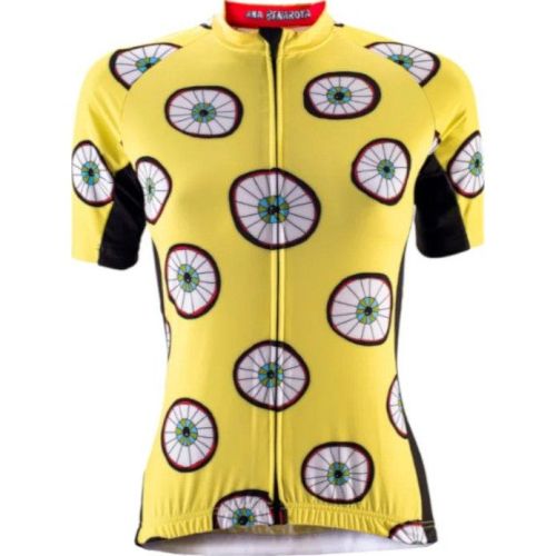 Джерси женское Cinelli Jersey Ana Benaroya - Eyes 4U, желтый
