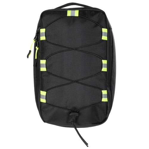 Велосумка на багажник STG модель FB-017, 28х17х12 см, черный-салатовый