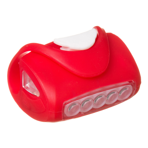 Фонарь передний велосипедный силиконовый STG BC-RL8010, красный