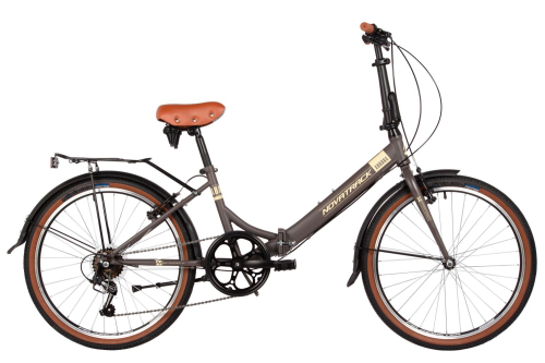 Велосипед Novatrack Aurora 3.6 24" (2024), рама 14.5" (130-155 см), коричневый