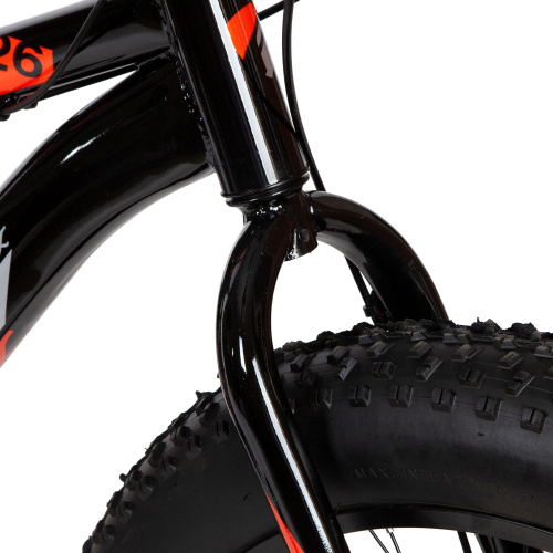 Велосипед FOXX JUMBO 26" (2021), рама 17" (165-175 см), черный