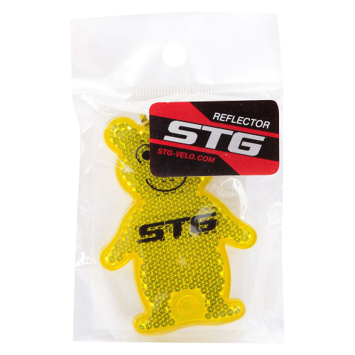 Светоотражатель STG KW-101, брелок "Медведь".