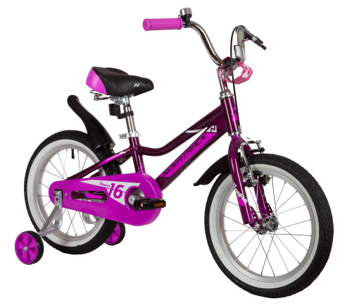 Велосипед NOVATRACK NOVARA 16" (2022) (98-110 см), фиолетовый