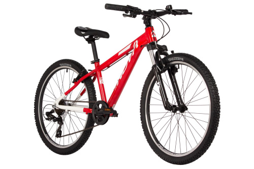 Велосипед Novatrack Extreme 7.V 24 (2025), рама 13" (130-155 см), красный-белый