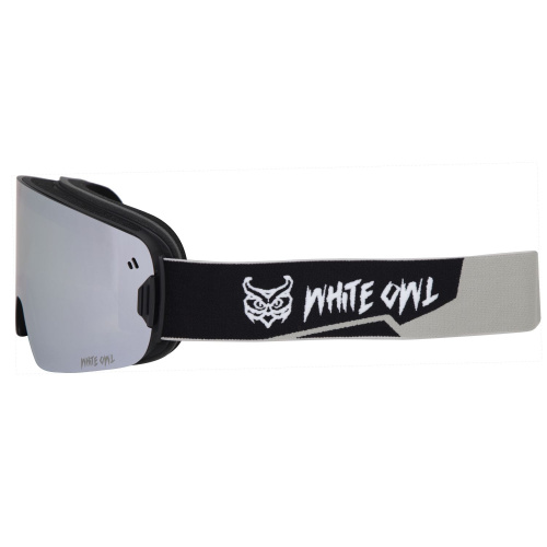 Маска горнолыжная White Owl FA-030, серебристый-черный