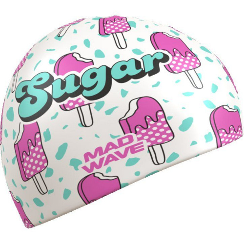 Шапочка силиконовая Mad Wave Sugar, белый