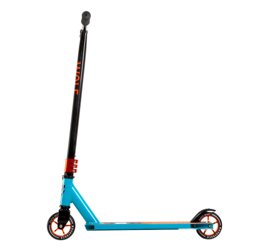 Самокат трюковой Novatrack Wolf 40 (2021), черный-синий