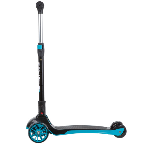 Самокат-кикборд Novatrack RainBow Basic Black (2020), черный-зеленый