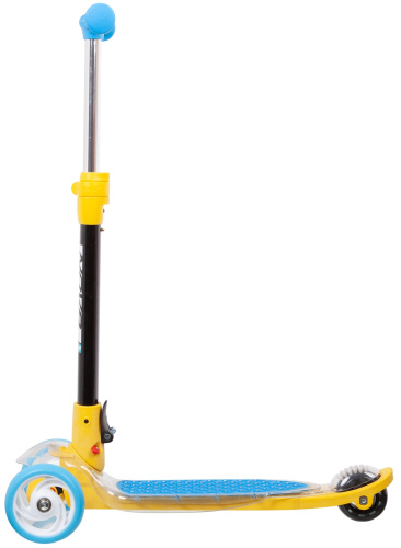 Самокат-кикборд Novatrack RainBow Pro Transparent (2020), синий