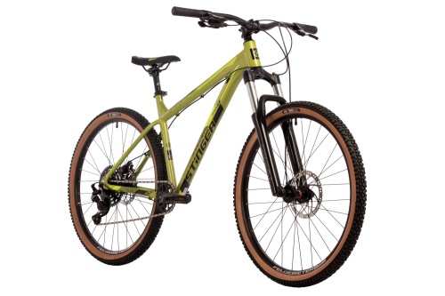 Велосипед Stinger Python Std 27.5" (2024), рама 18" (165-175 см), зеленый