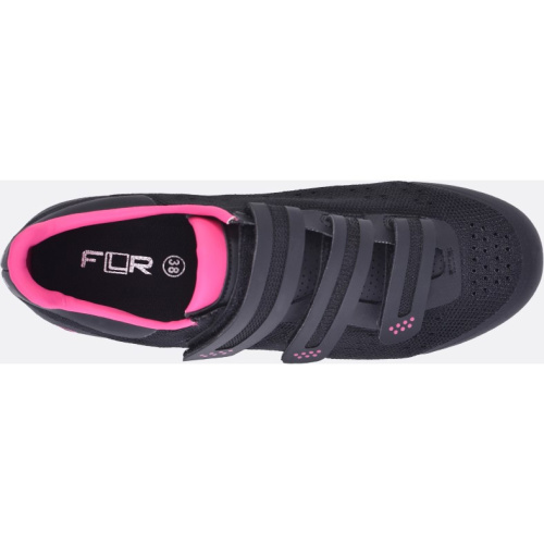 Велотуфли FLR MTB F-55 Knit, черный-розовый