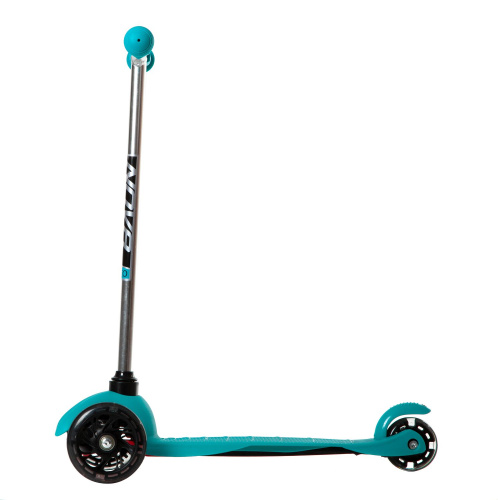 Самокат-кикборд Novatrack Disco-kids Start (2020), бирюзовый