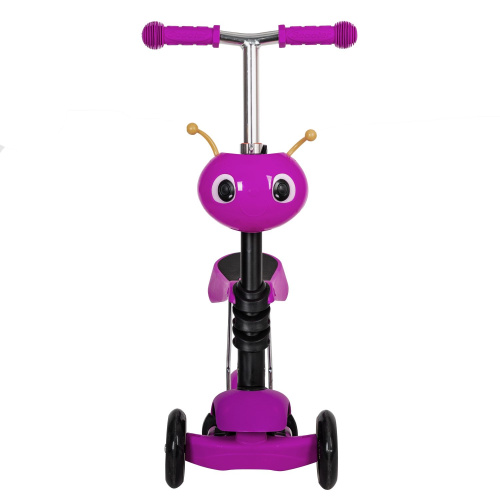 Самокат-кикборд Novatrack Disco-kids Saddle (2019), розовый