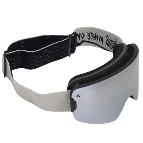 Маска горнолыжная White Owl FA-031, серебристый-черный