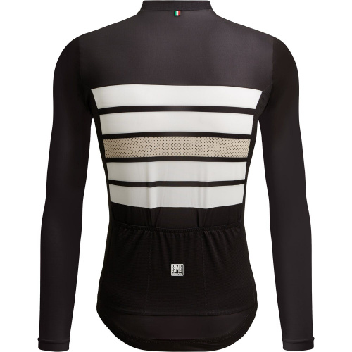 Веломайка с длинным рукавом Santini Sleek Bengal LS Cycling Jersey, черный