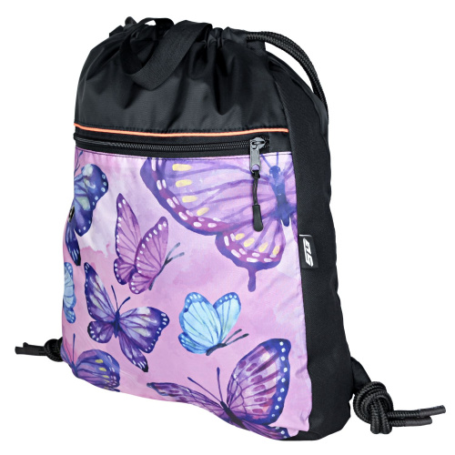 Рюкзак для обуви STG FB-005 (42х36х6 см), черный/фиолетовый