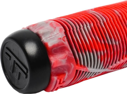 Грипсы Tech Team с барендами Fish, 170mm, Blue/Pink, на трюковой самокат 1/100 (2 шт.), зеленый