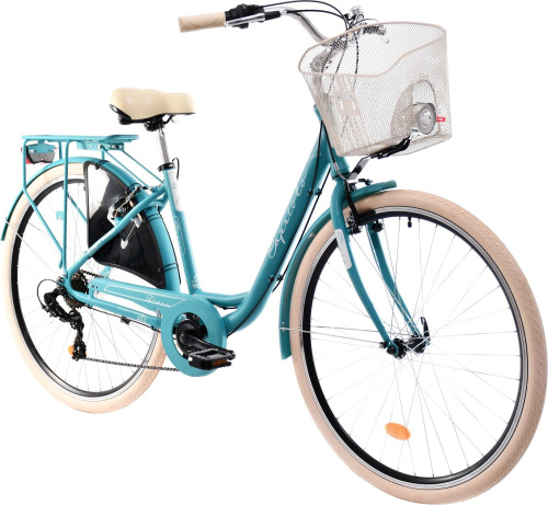 Велосипед Capriolo City Diana Steel (1x6) (2025), рама 18" (165-175 см), бирюзовый