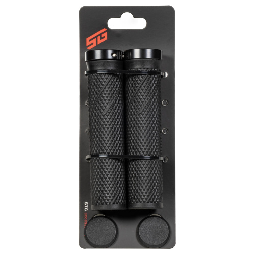 Грипсы STG SZ-056B, 135 мм, Lock-On, черный