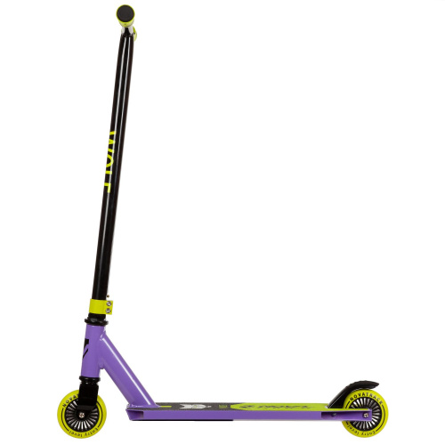 Самокат трюковой NOVATRACK WOLF'60 (2022), черный-фиолетовый