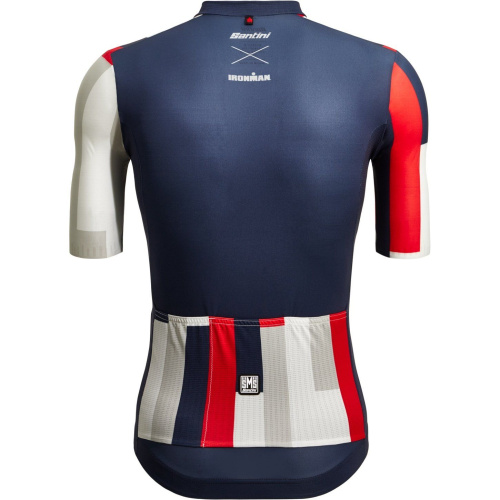 Веломайка Santini Aahonoui - Ironman SS Cycling Jersey, синий-красный